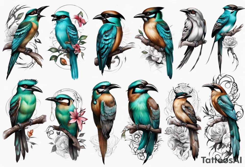Motmot forearm tattoo tattoo idea