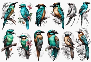 Motmot forearm tattoo tattoo idea