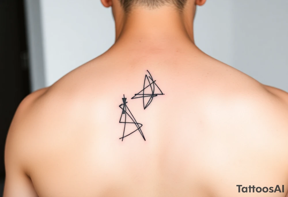 Simple abstract feminine tattoo tattoo idea
