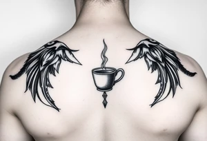 black coffee tattoo idea