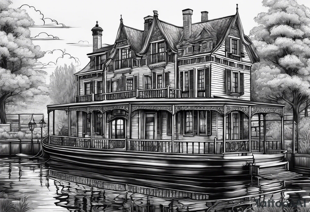 canal house tattoo idea