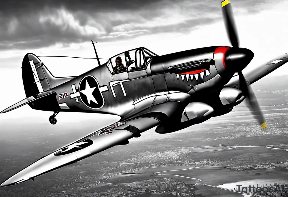 Red Tails African American Air Force tattoo idea