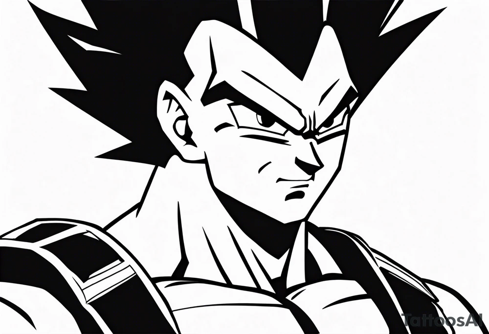 Vegeta tattoo idea