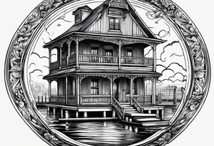 canal house tattoo idea