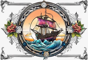 Libra with nord compass tattoo idea