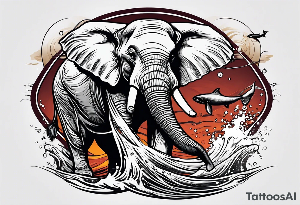 elephant
fishing
diving
plunging tattoo idea