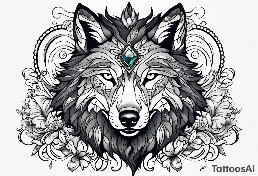 Limbo wolf for a male tattoo tattoo idea