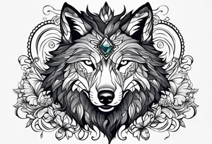 Limbo wolf for a male tattoo tattoo idea