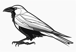 alpine chough tattoo idea