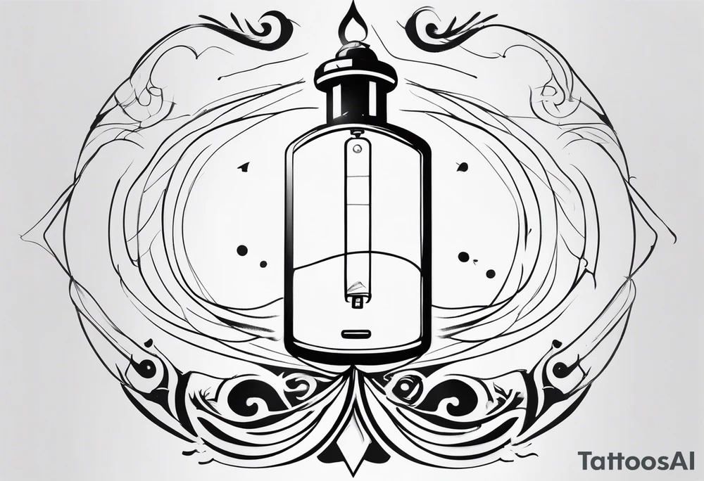 man with a on/off switch tattoo idea