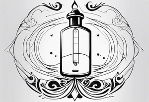 man with a on/off switch tattoo idea