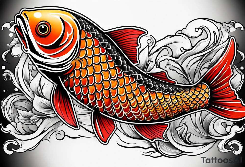 Yen yang Koi tattoo idea