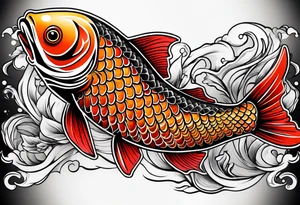 Yen yang Koi tattoo idea