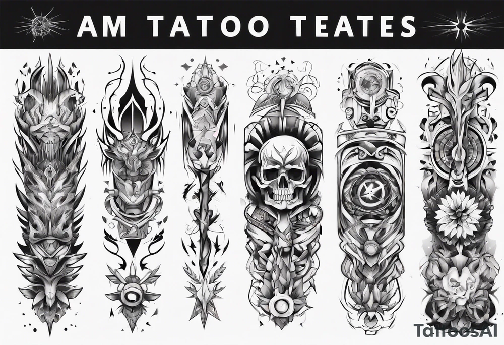 full arms tattoo idea