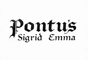 Pontus Maja Sigrid Emma tattoo idea