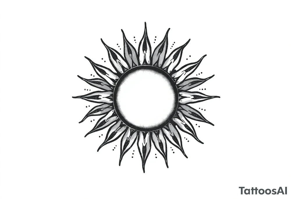 Sun tattoo idea