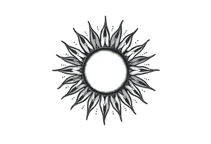 Sun tattoo idea