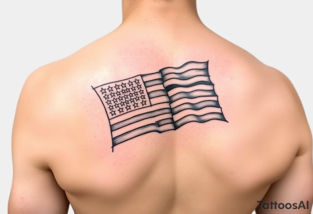 US Navy flag tattoo idea