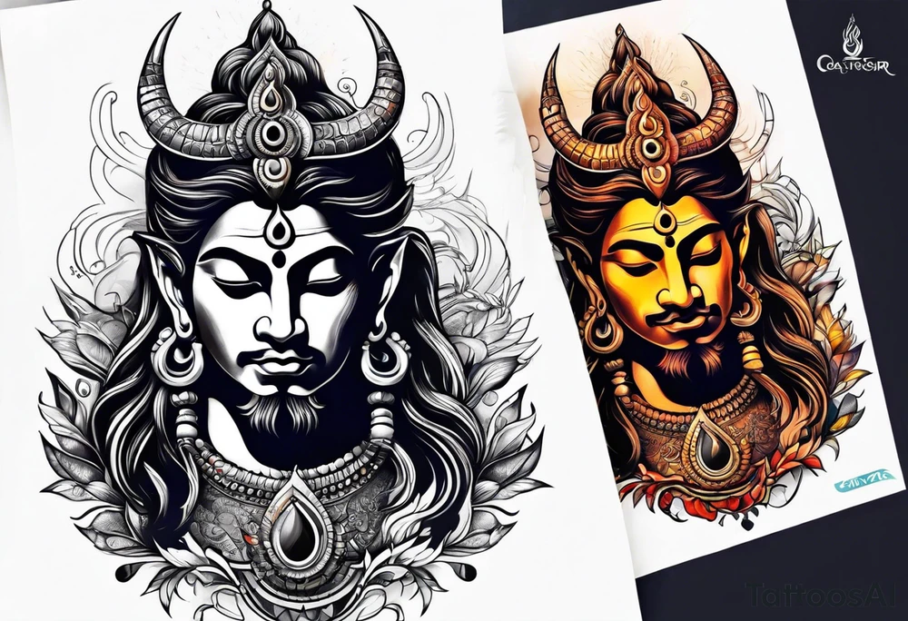 Lord shiva tattoo idea