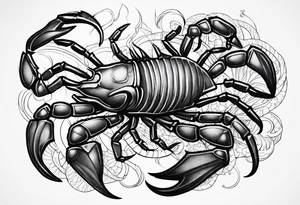 Scorpio zodiac sign tattoo idea
