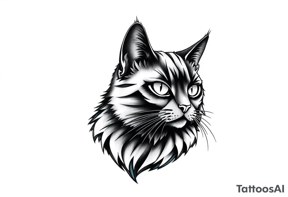 Black Cat tattoo idea