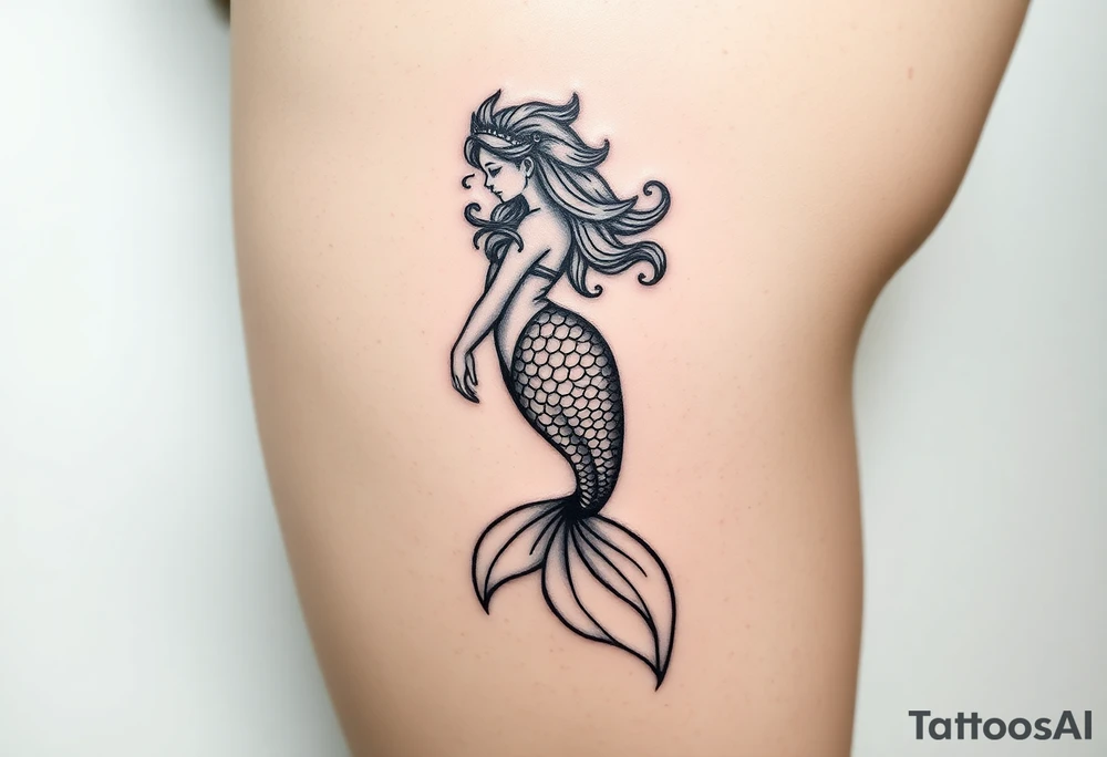 mermaid tattoo tattoo idea