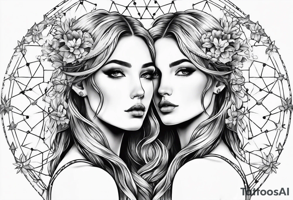 Gemini constellation tattoo idea