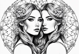 Gemini constellation tattoo idea