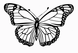 monarch butterfly representing grandparents tattoo idea