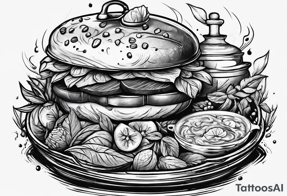 Camp cooking tattoo idea