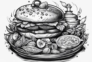 Camp cooking tattoo idea