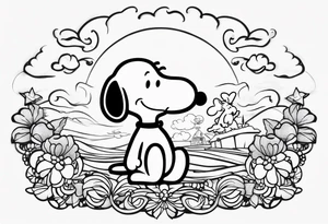 Snoopy tattoo idea