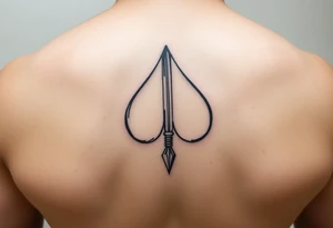 a Q and a spade sketch tattoo idea