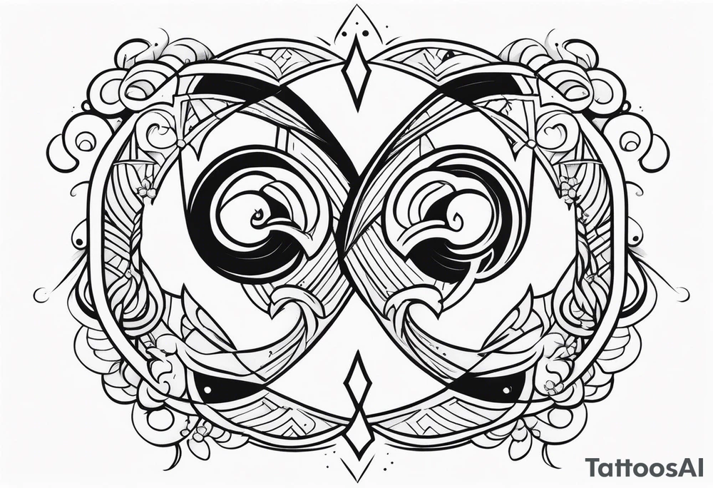 Gemini symbol tattoo idea