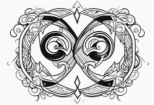 Gemini symbol tattoo idea