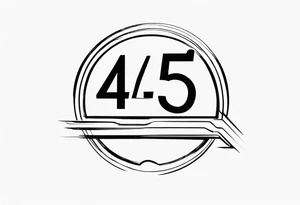 45 mph speed limit sign tattoo idea