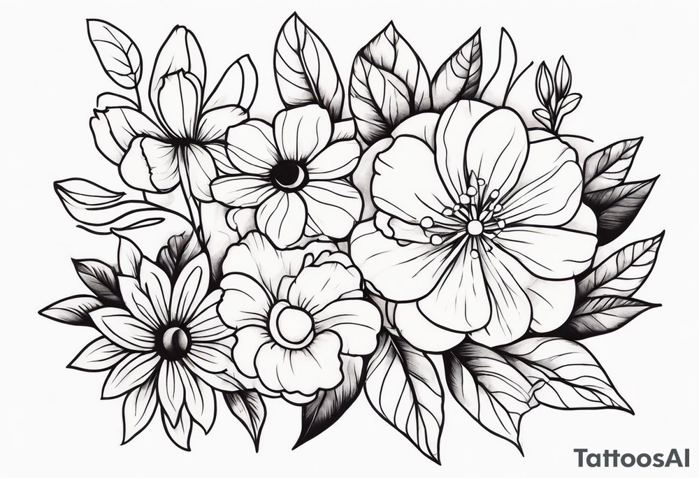 Flowers tattoo idea