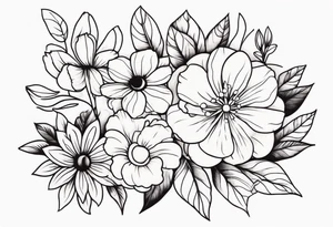 Flowers tattoo idea