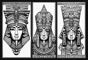4 moros + Egypt tattoo idea