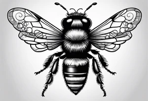 Tequila Traveling Bumble Bee tattoo idea