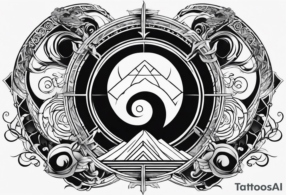 avatar the last airbender elements tattoo idea