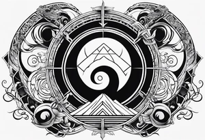 avatar the last airbender elements tattoo idea