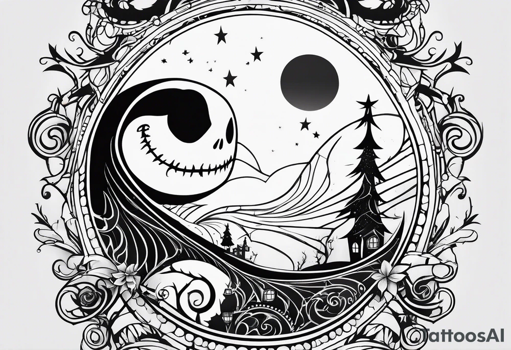 Nightmare before christmas tattoo idea