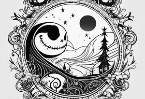 Nightmare before christmas tattoo idea