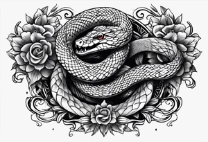 Two snakes tattoo idea