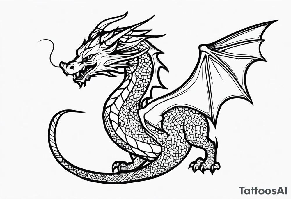 Dragon tattoo idea