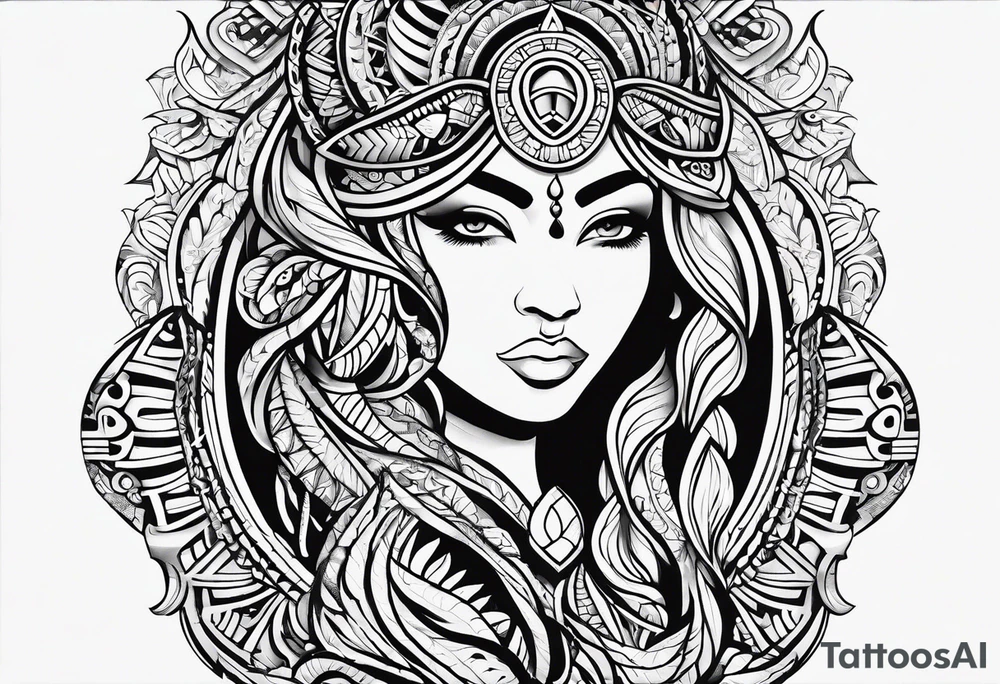 Polynesian hook tattoo tattoo idea