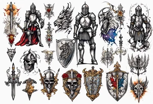 Knight tattoo idea