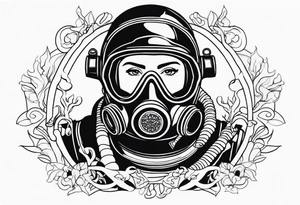 Scuba diver tattoo idea