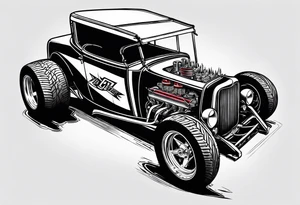 Sprint car tattoo idea